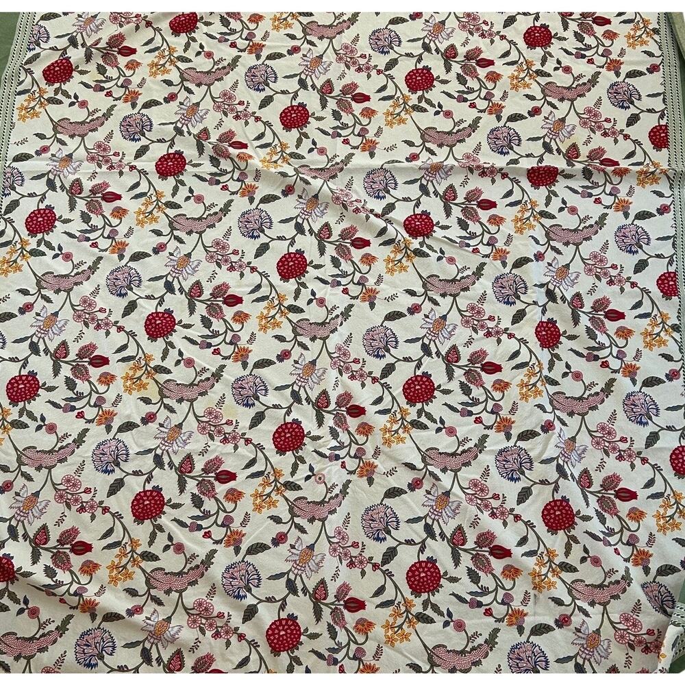 Homestead Floral Tablecloth 60x90 Cottagecore Botanical Farmhouse Table Decor